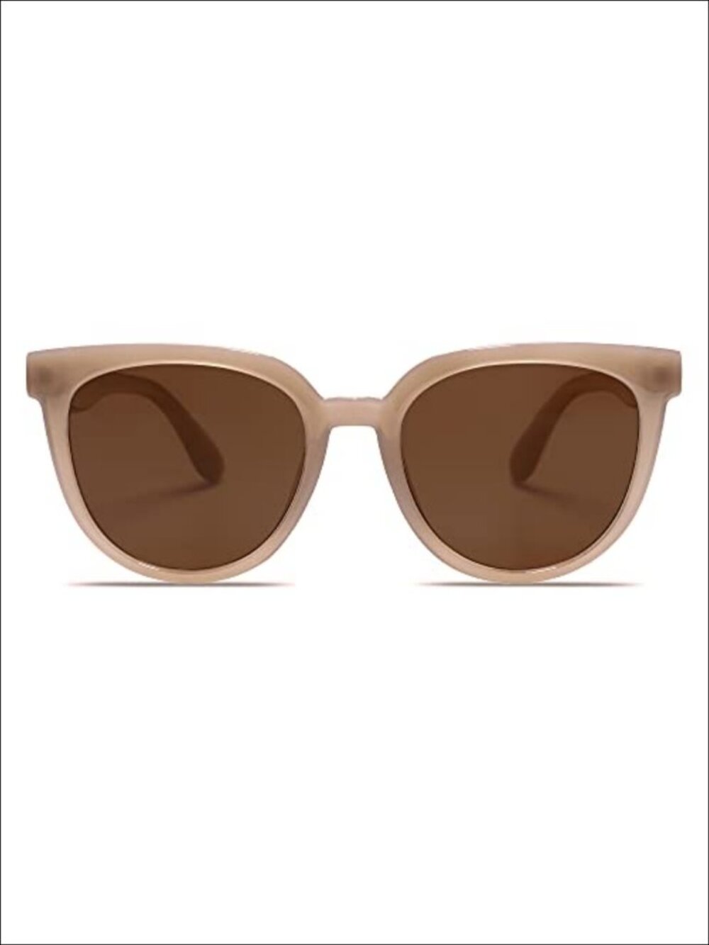Cat Eye Round Polarized Sunglasses UV400 Full Frame TAC